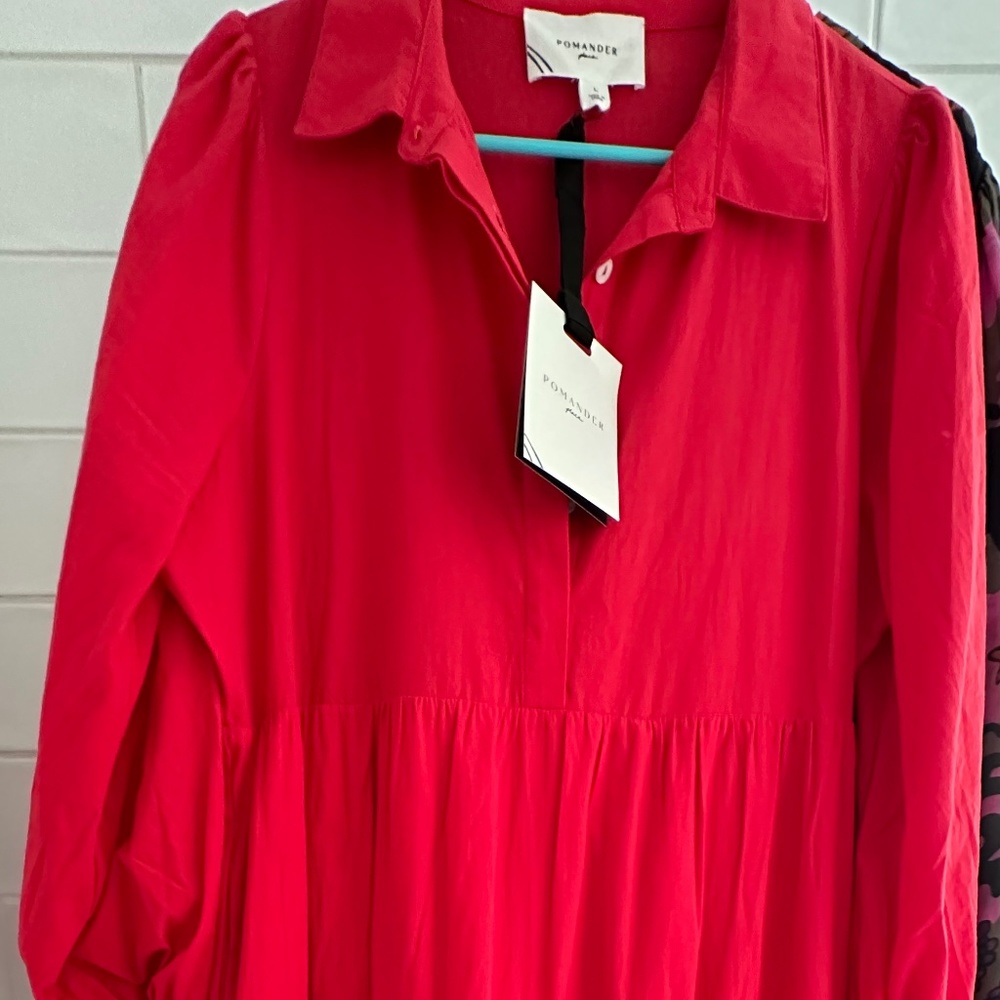 Tuckernuck red cotton maxi dress